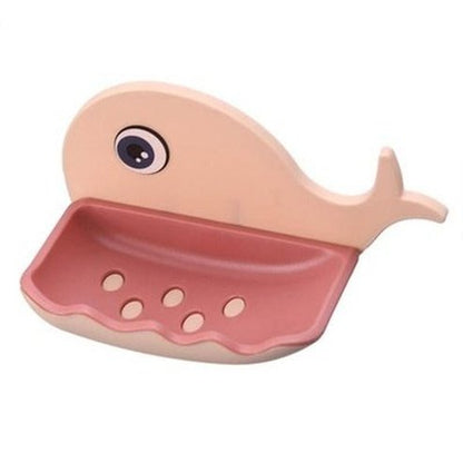 Whale Soap Dish Soap Dishes & Holders Pink / China Castoon whale Soap Dish Holder – Dondepiso