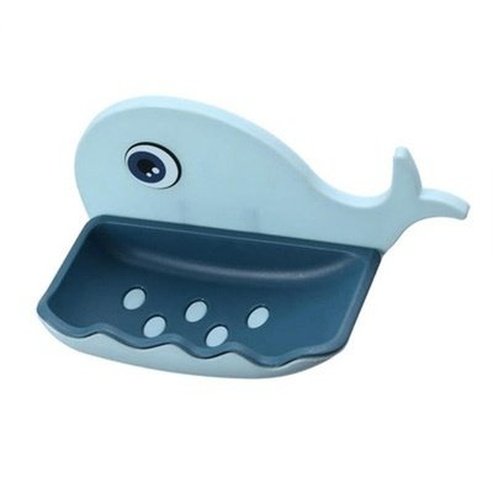 Whale Soap Dish Soap Dishes & Holders Sky blue / China Castoon whale Soap Dish Holder – Dondepiso