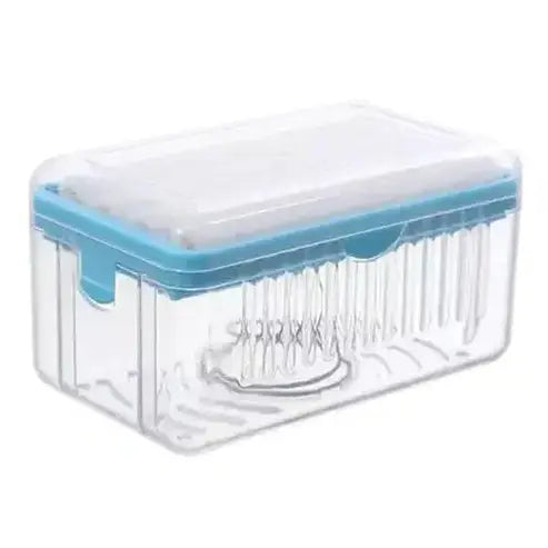 Foaming Soap Box Soap Dishes & Holders Blue Multipurpose storage hands free soap foam box – Dondepiso