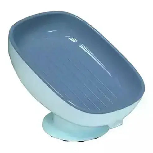 Suction Soap Dish Soap Dishes & Holders Blue Soap Dish with Strong Grip Suction Cup – Dondepiso