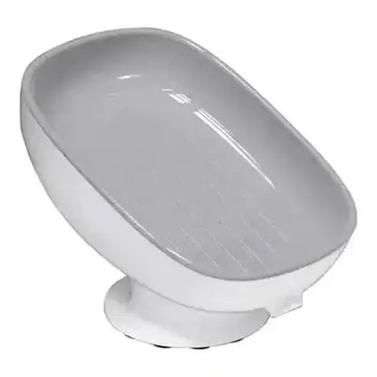 Suction Soap Dish Soap Dishes & Holders Gray Soap Dish with Strong Grip Suction Cup – Dondepiso