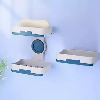 Bathroom Dish Soap Holder Soap Dishes & Holders Wall-mounted soap dish with drain box · Dondepiso