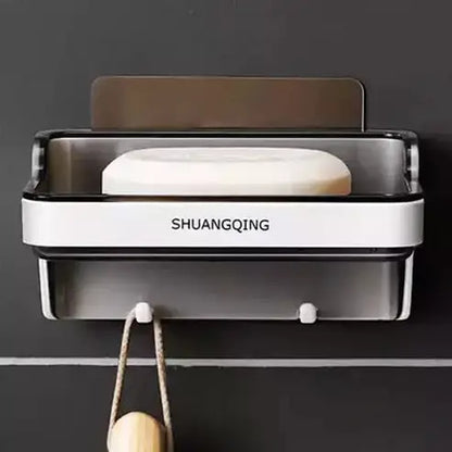 Soap Dish with Hanger Soap Dishes & Holders Brown Waterproof Wall-Mounted Soap Dish with Lid – Dondepiso 