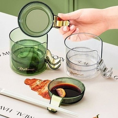 Small Transparent Dipping Dish Plate Set 