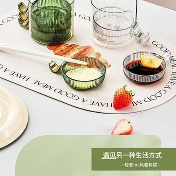 Small Transparent Dipping Dish Plate Set 