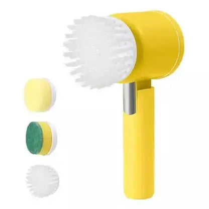 Electric Dish Cleaning Brush Sponges & Scouring Pads Yellow Electric Dish Cleaning Brush Rechargeable · Dondepiso