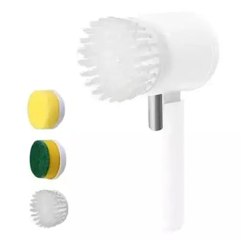 Electric Dish Cleaning Brush Sponges & Scouring Pads White Electric Dish Cleaning Brush Rechargeable · Dondepiso