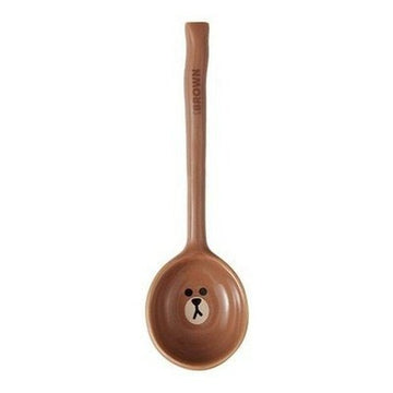 LINE FRIENDS Soup Spoon Spoons Brown LINE FRIENDS Brown Sally Cony Ceramic Soup Spoon - Dondepiso