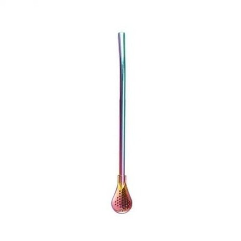 Metal Straw Spoon Spoons colorful spoon / China Stainless-steel spoon mate filter straw – Dondepiso