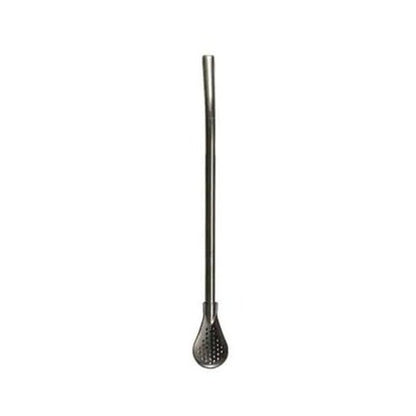 Metal Straw Spoon Spoons black spoon / China Stainless-steel spoon mate filter straw – Dondepiso