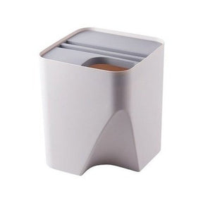 Stackable Trash Can 16L-white Stackable Trash Can – Dondepiso