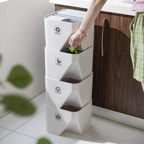 Stackable Trash Can Stackable Trash Can – Dondepiso