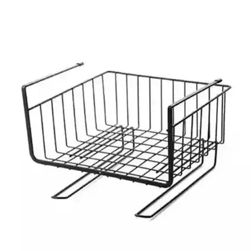 Metal Hanging Basket Storage Hooks & Racks Black / B Metal Under Cabinet Storage Hanging Basket - Dondepiso