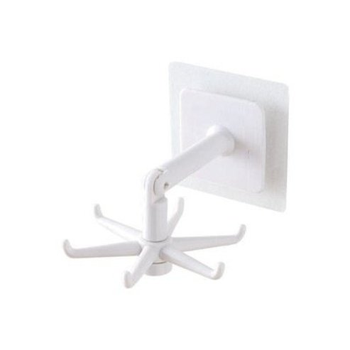 Swivel Hook Shelf Storage Hooks & Racks White Multipurpose Hanging Swivel Hook Rack – Dondepiso 
