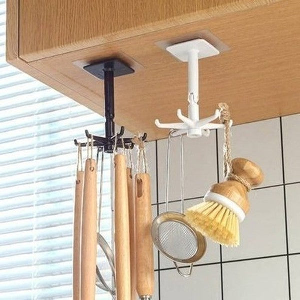 Swivel Hook Shelf Storage Hooks & Racks Multipurpose Hanging Swivel Hook Rack – Dondepiso 