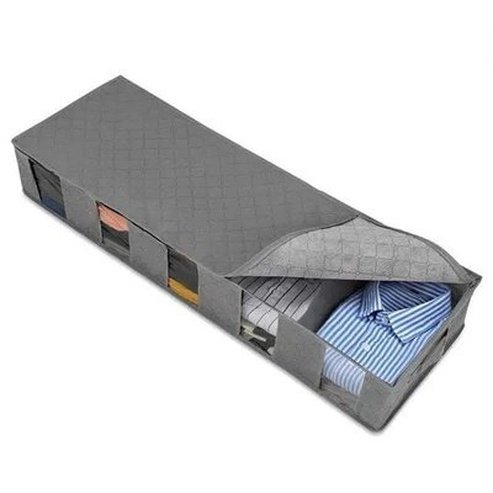 Bed Storage Bag Storage & Organization Gray Non-woven Under Bed Storage Bag Quilt Blanket – Dondepiso