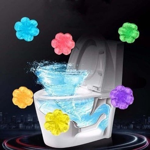 Toilet Fresh Flower Gel Stamp Fragrance Freshener 