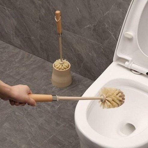 Nylon Toilet Brush Toilet Brushes & Holders Wooden Handle Nylon Head Toilet Cleaning Brush · Dondepiso