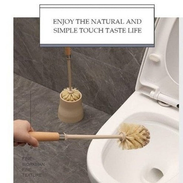 Nylon Toilet Brush Toilet Brushes & Holders Wooden Handle Nylon Head Toilet Cleaning Brush · Dondepiso