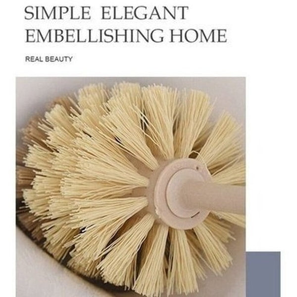 Nylon Toilet Brush Toilet Brushes & Holders Wooden Handle Nylon Head Toilet Cleaning Brush · Dondepiso