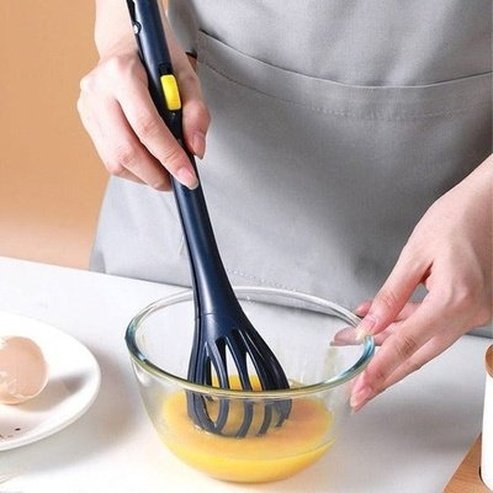 Long Handle Non-Slip Kitchen Egg Beater Tong