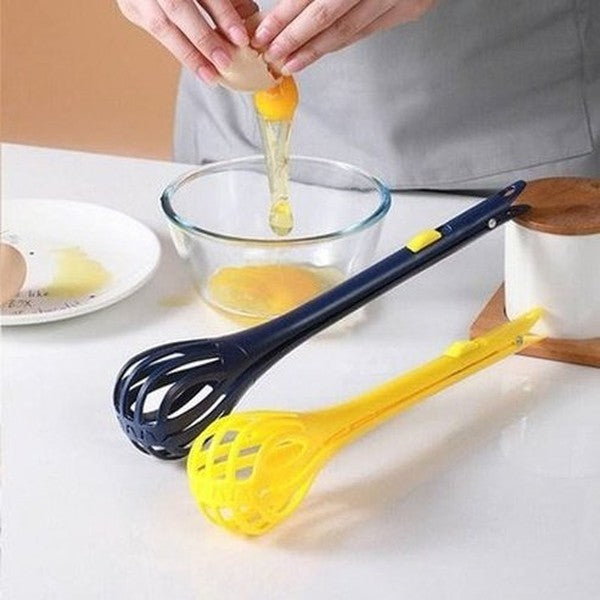Long Handle Non-Slip Kitchen Egg Beater Tong