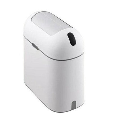 Touchless Trash Can Trash Cans & Wastebaskets White Touchless Bathroom Trash Can With Lid · Dondepiso