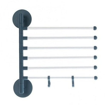 Towel Hanger Rack Towel Racks & Holders Green 5 Layer Wall Mount Towel Rack With 5 Rotating Rods · Dondepiso