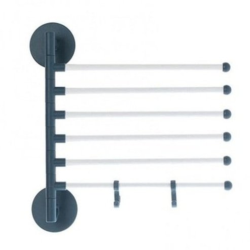 Towel Hanger Rack Towel Racks & Holders Green 5 Layer Wall Mount Towel Rack With 5 Rotating Rods · Dondepiso