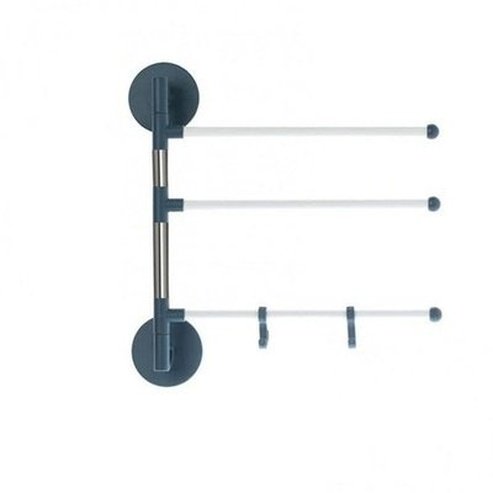 Towel Hanger Rack Towel Racks & Holders Green 3 Layer Wall Mount Towel Rack With 5 Rotating Rods · Dondepiso