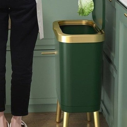 Decor Trash Can Trash Cans & Wastebaskets Large Capacity Decorative Trash Can · Dondepiso