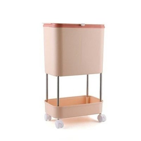 Multi-layer Dustbin Trash Cans & Wastebaskets 2-tier pink Multi-layer Recycling Dustbin – Dondepiso