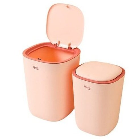 Mini Trash Can Trash Cans & Wastebaskets Small trash can with pop-up lid – Dondepiso