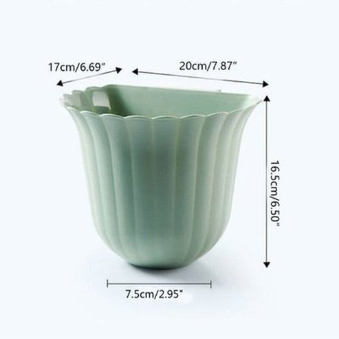 Flower Trash Can Trash Cans & Wastebaskets Wall-Mounted Plastic Flower Trash Can – Dondepiso
