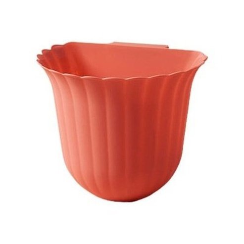 Flower Trash Can Trash Cans & Wastebaskets Red Wall-Mounted Plastic Flower Trash Can – Dondepiso