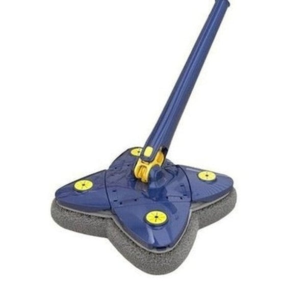 Triangle 360 Cleaning Mop Mops Blue Rotating Triangle Cleaning Mop for Tiles And Walls · Dondepiso