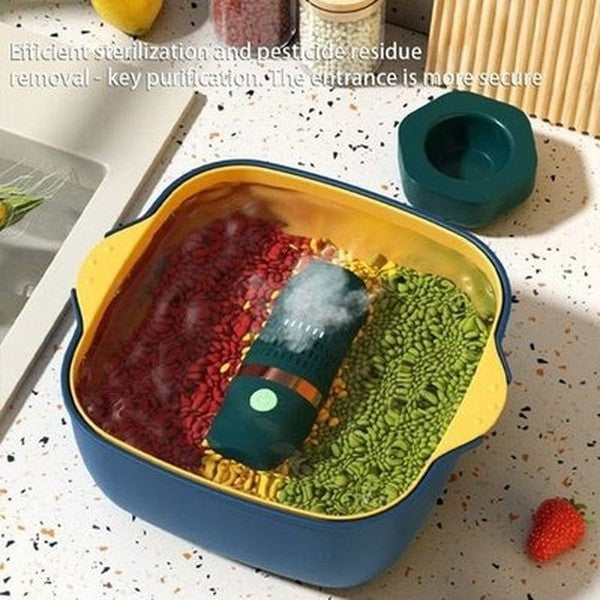 Vegetable Washing Device Ultrasonic Cleaners Waterproof Rechargeable Vegetable Washing Device · Dondepiso