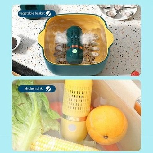 Vegetable Washing Device Ultrasonic Cleaners Waterproof Rechargeable Vegetable Washing Device · Dondepiso