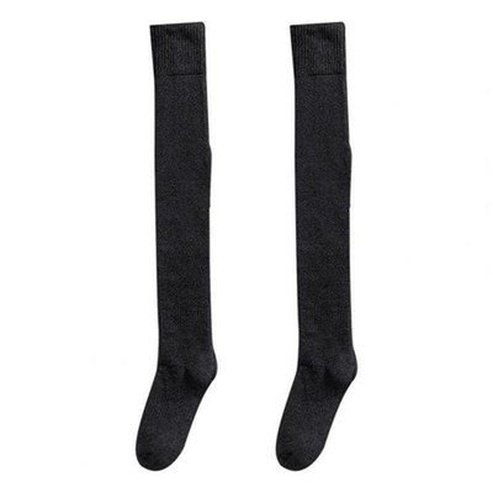 Winter Girls High Socks Underwear & Socks Dark Gray / China Winter Girls Anti-Fading Thick Thigh High Socks – Dondepiso