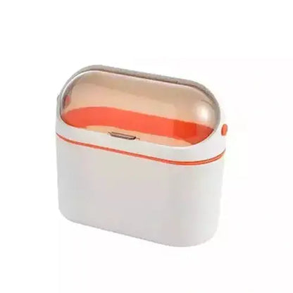 Wall Trash Can Trash Cans & Wastebaskets orange Mini Under Cabinet Kitchen Trash Can – Dondepiso