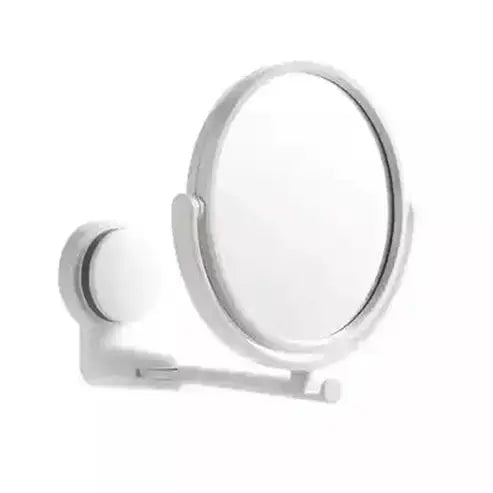 Wall Vanity Mirror Face Mirrors White Rotating Folding Mini Wall Vanity Mirror · Dondepiso