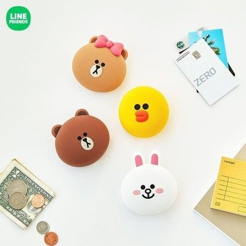 LINE FRIENDS Coin Purse Wallets & Cases LINE FRIENDS Cartoon Brown Cony Coin Purse – Dondepiso