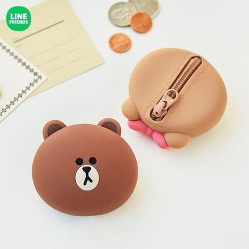 LINE FRIENDS Coin Purse Wallets & Cases LINE FRIENDS Cartoon Brown Cony Coin Purse – Dondepiso