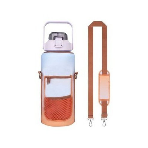 Hiking Bottle With Cover Water Bottles Orange Water Bottle Carrier For Hiking With Strap · Dondepiso