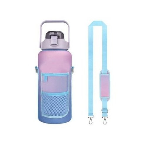 Hiking Bottle With Cover Water Bottles Purple Water Bottle Carrier For Hiking With Strap · Dondepiso