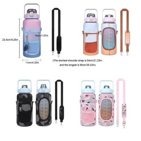 Hiking Bottle With Cover Water Bottles Water Bottle Carrier For Hiking With Strap · Dondepiso