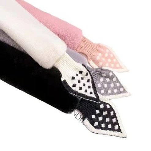 Women Mini Wool Scarf Scarves Mini Faux Fur Neck Scarf for Women – Dondepiso