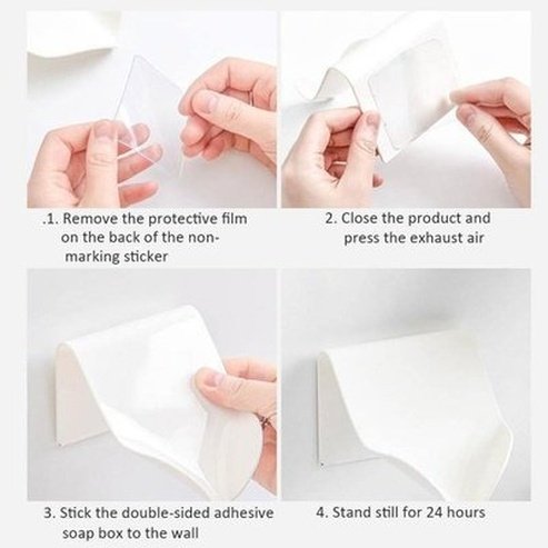 Xiaomi Soap Holder Soap Dishes & Holders Xiaomi Self-adhesive Wall Soap Dish – Dondepiso
